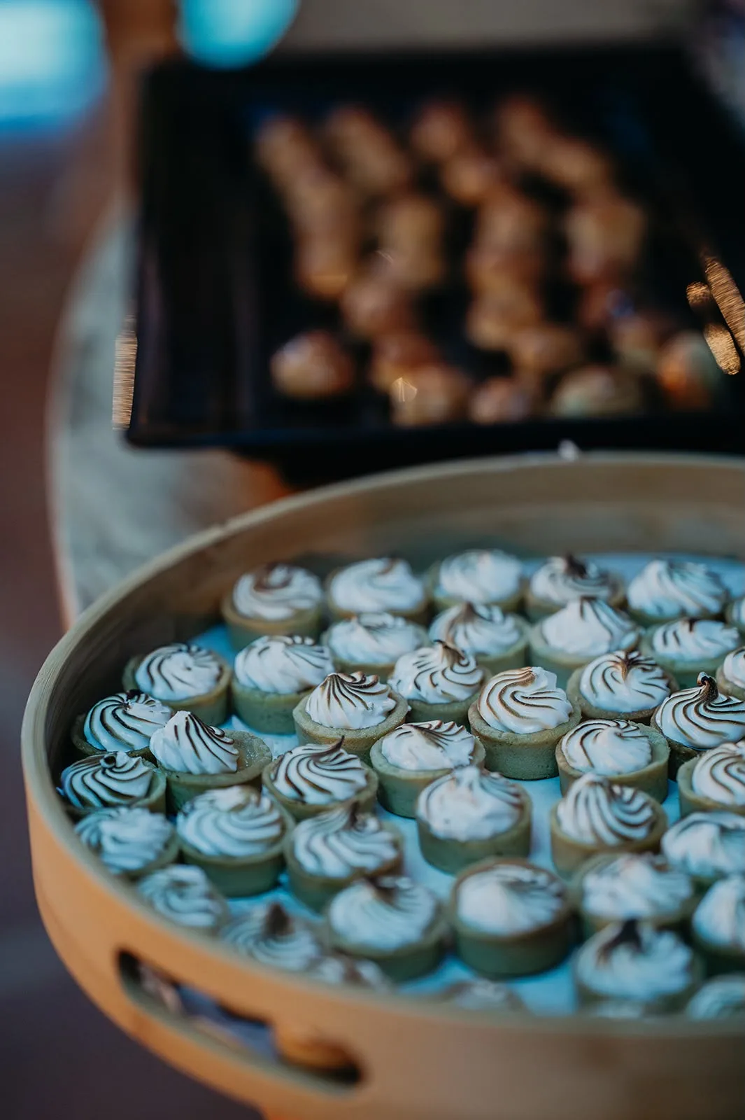 Tartaletas de merengue tostado