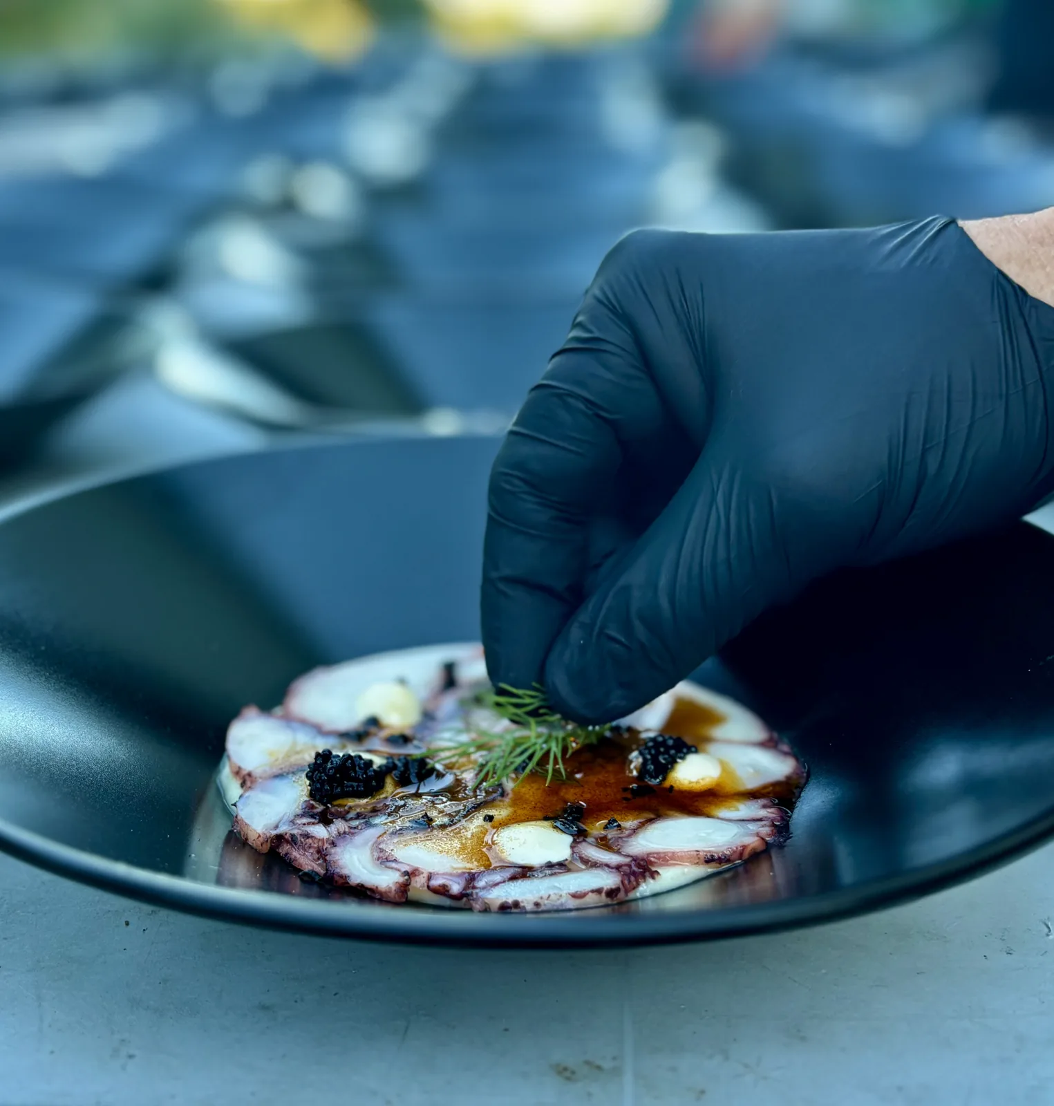 Carpaccio de pulpo